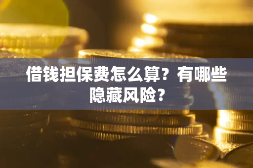 济南借钱担保费怎么算？有哪些隐藏风险？