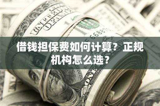 济南借钱担保费如何计算？正规机构怎么选？