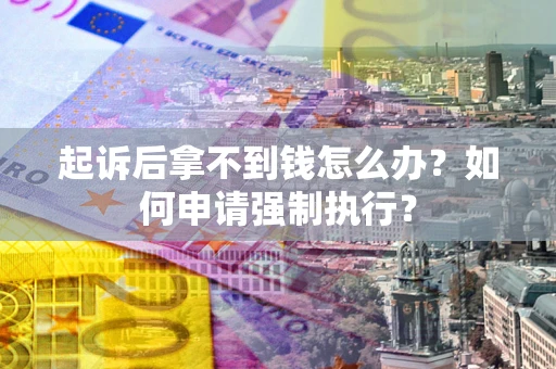 济南起诉后拿不到钱怎么办？如何申请强制执行？