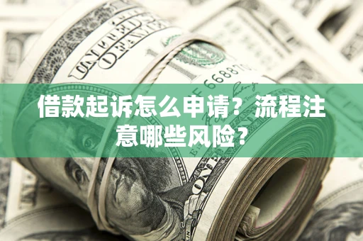 济南借款起诉怎么申请？流程注意哪些风险？
