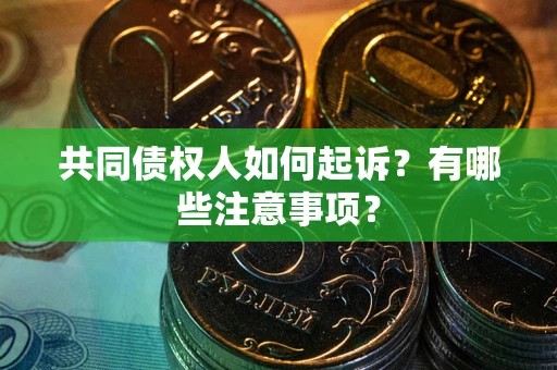 济南共同债权人如何起诉？有哪些注意事项？